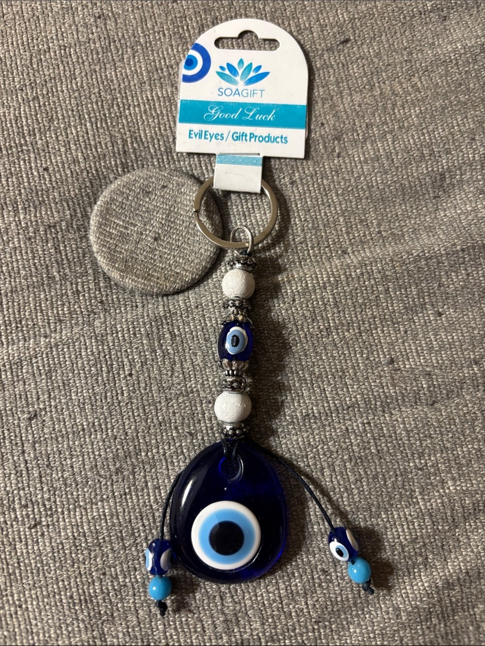 Evil eye key chain charm 🧿